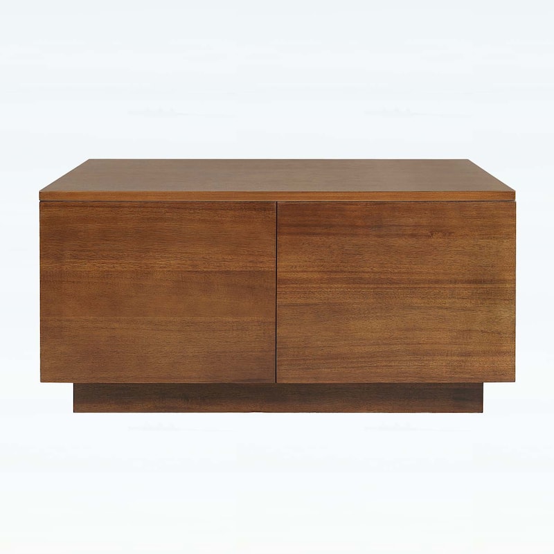 33.25 Inch Square Coffee Table with 4 Drawers,Ample Storage