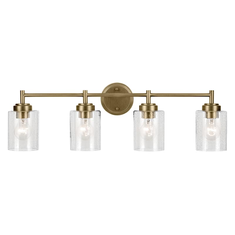 Kichler Lighting Winslow 30 in. 4-Light Natural Brass Vanity Light - 30 in