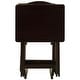 preview thumbnail 11 of 20, Porch & Den Laflin Solid Wood Traditional 5-piece Tray Table Set