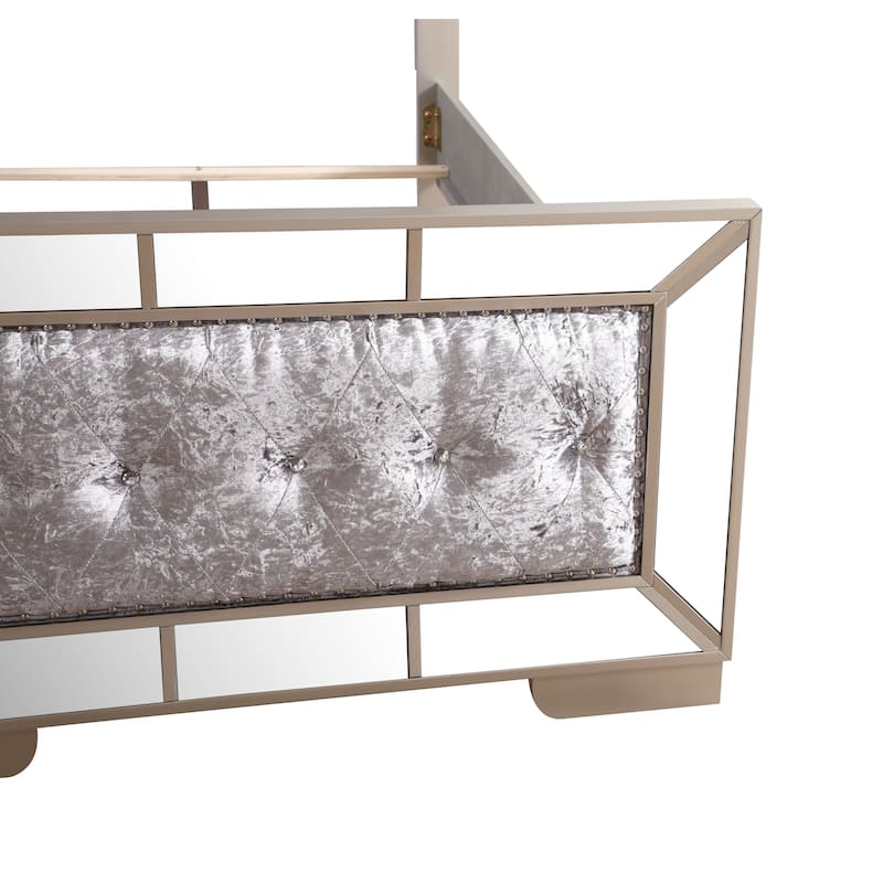 Hollywood Hills Velvet Tufted Bed