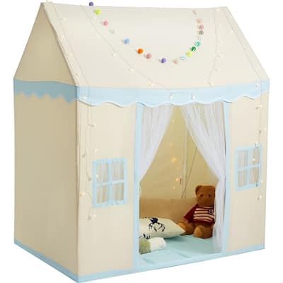 Indoor Outdoor Kids Tent with Light and Soft Mat for Toddlers - 52 x 35 x 60 in