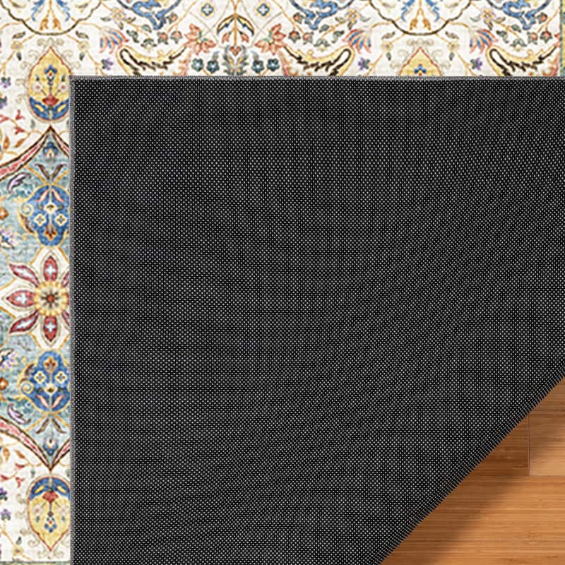 Gertmenian Crystal Print Soft Flat Pile Polyester Slip Resistant Washable Indoor Printed Area Rug Collection