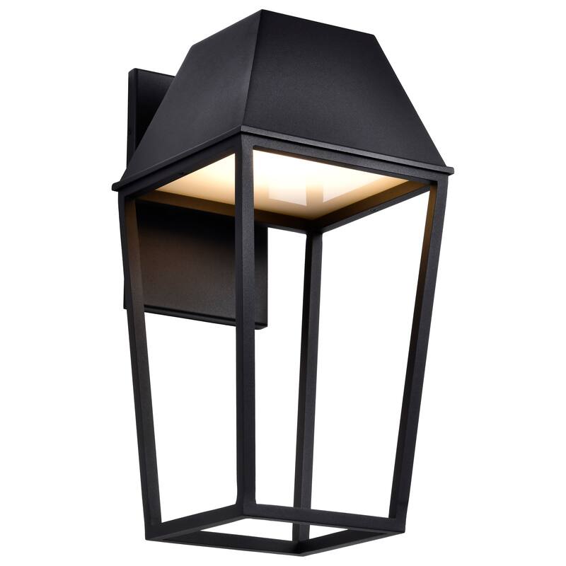 Colt 10 Watt LED Large Outdoor Lantern Matte Black Finish - Matte Black