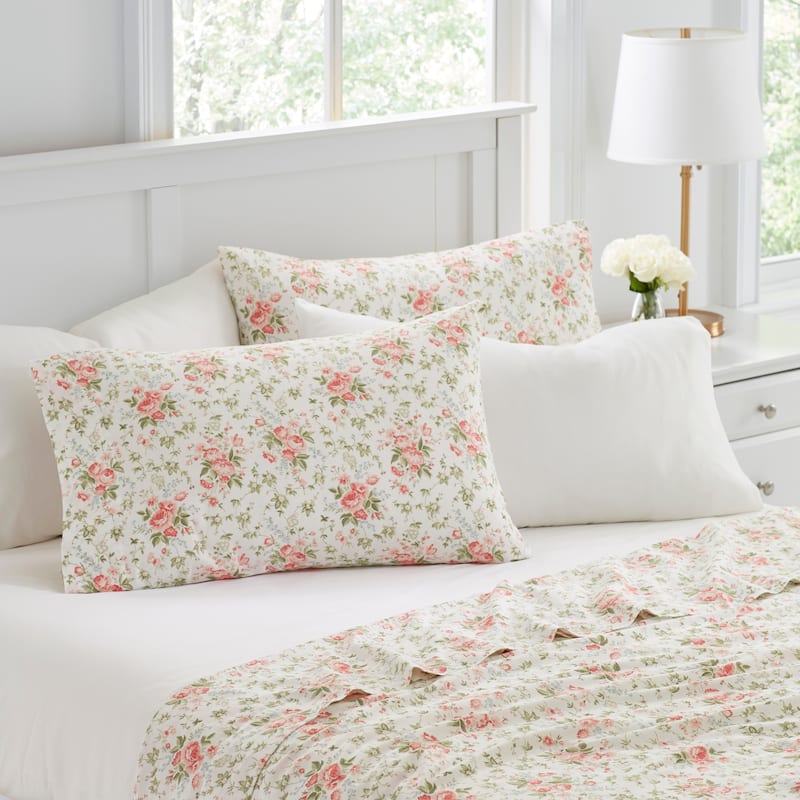 Laura Ashley Mix and Match- Cotton Percale Sheet Sets