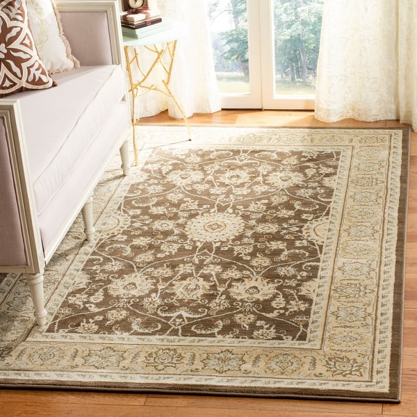 slide 2 of 50, SAFAVIEH Florenteen Tessa Traditional Oriental Rug 5'1" x 7'7" - Brown/Ivory