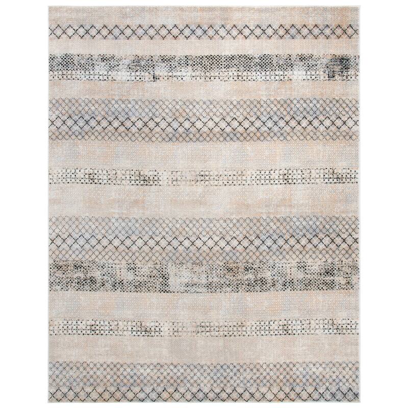 SAFAVIEH Amelia Dhian Modern Moroccan Distressed Rug - 8' x 10' - Grey/Gold