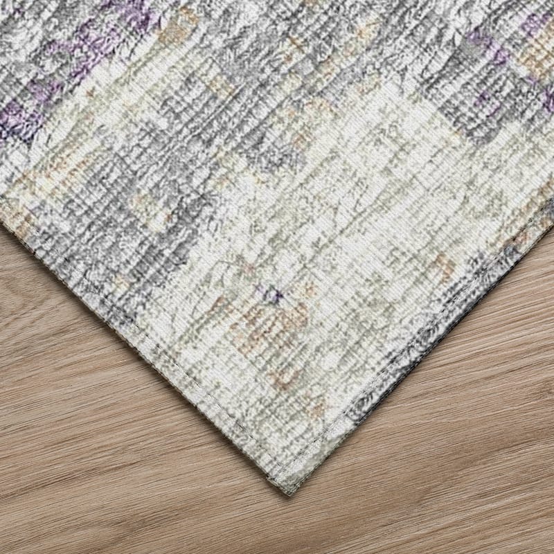 Indoor/ Outdoor Accord Modern Waves Washable Rug New