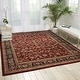 preview thumbnail 16 of 17, Nourison Hand-tufted Persian Floral Wool and Silk Burgundy Area Rug 7'9" x 9'9" - Runner/Rectangle