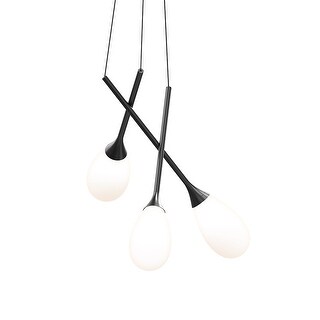 Sonneman Parisone Satin Black LED Cluster Pendant