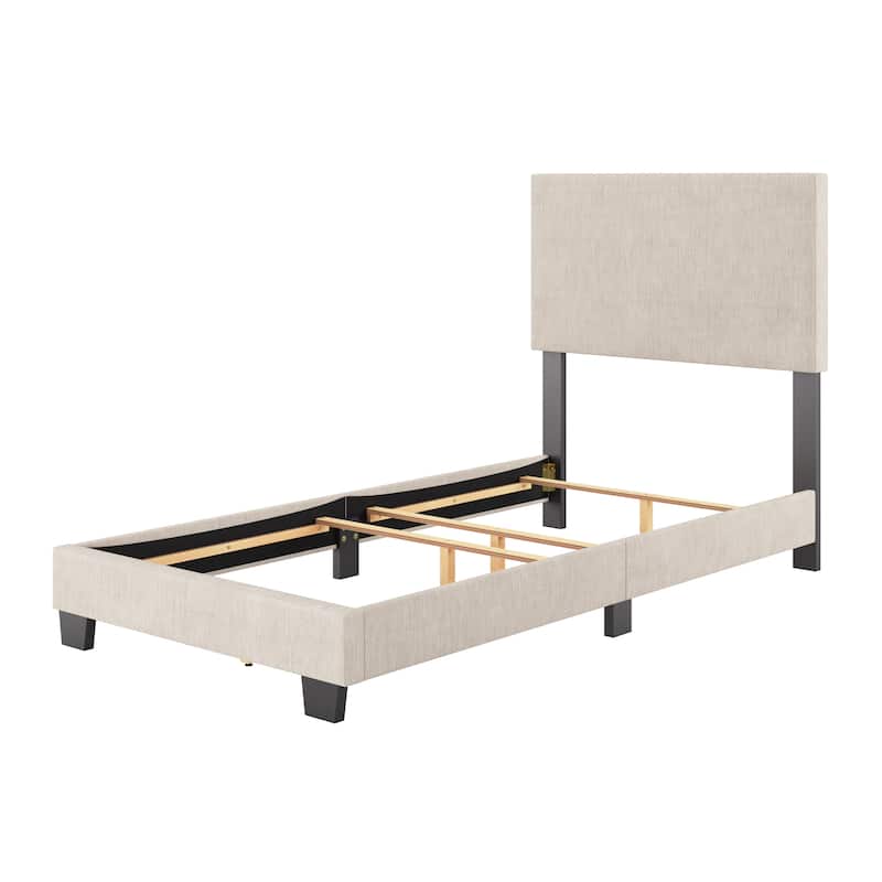 Celeste Modern Upholstered Bed, Box Spring Required