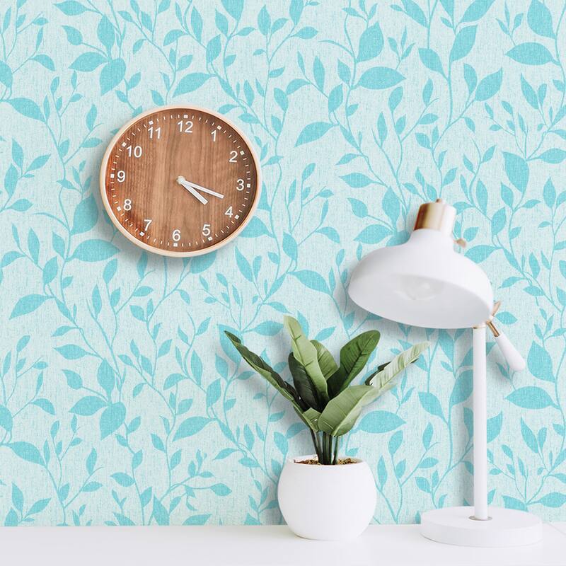 SUSSEXHOME Removable Wallpaper-Waterproof, Strippable, Light Resistance & Cleanable Wall Paper Roll-Wallpaper-Leaves