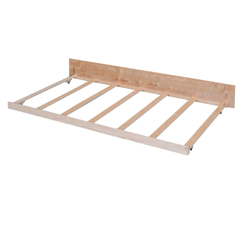 Wooden House Bed with Twin Size Trundle