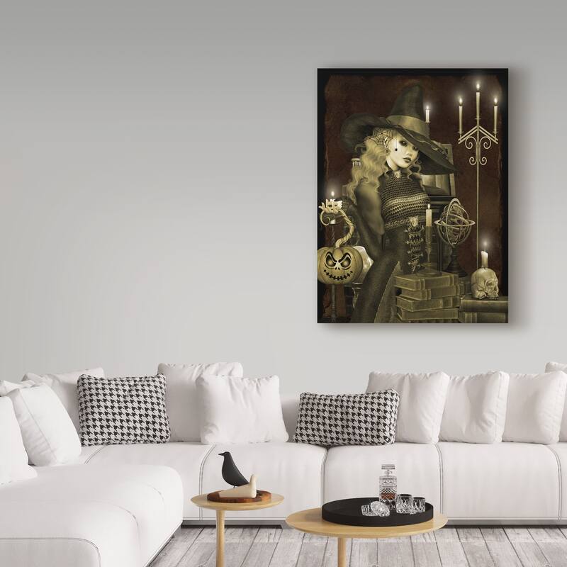 Jean Plout 'Halloween Graveyard 5' Canvas Art