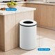 preview thumbnail 20 of 19, 10.6 Gal/40L Open Top Round Trash Can, Stainless Steel with Inner Bucket for Office, Kitchen, Bathroom, Green