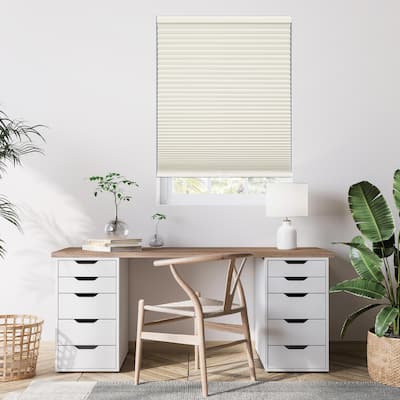 72-inch Tan/White Cordless Blackout Cellular Shade