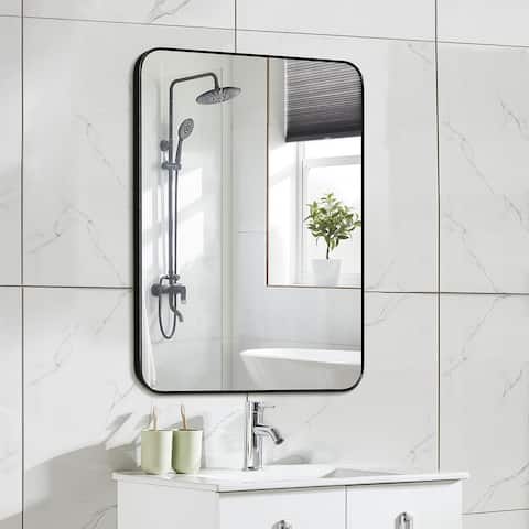 Carbon Loft Metal Beveled Venetian Wall Mirror - 22*30*0.79