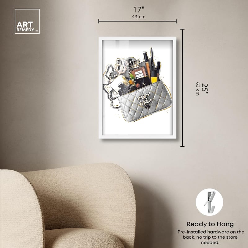 Grey Treasure Bag Shadowbox by Art Remedy