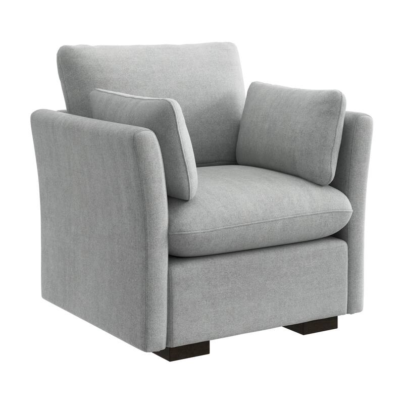 Bush Home Sienna Modular Accent Chair - Dove Gray