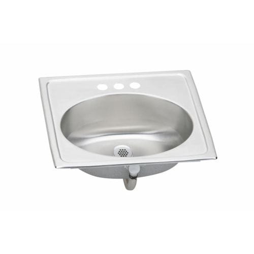 Elkay Pslvr1916 Asana Pacemaker Stainless Steel 17 Single Basin Top Mount Bathroom Sink With 6 Depth