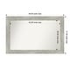 preview thumbnail 28 of 119, Dove Greywash Framed Non-Beveled Custom Wall Mirror, Bathroom Vanity Mirror Outer Size: 48 x 31