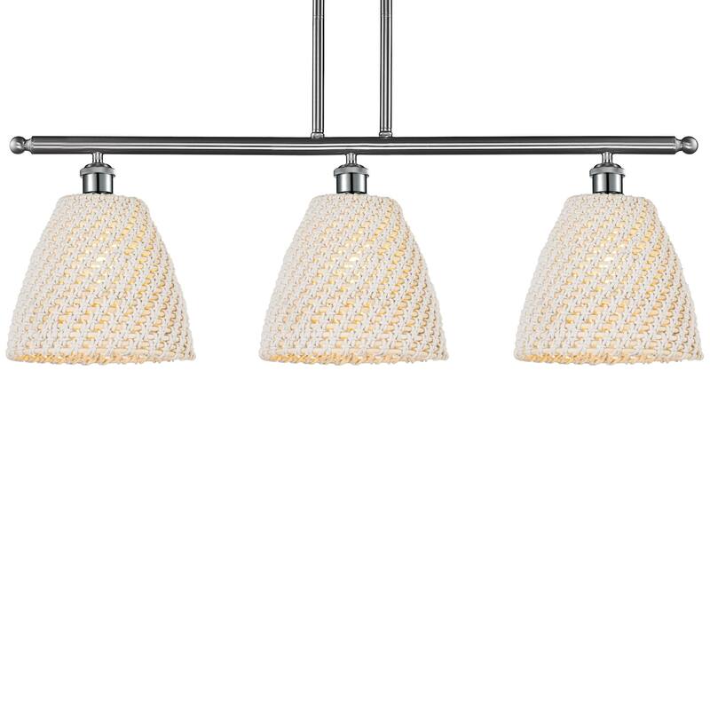 Innovations Lighting 516-3I-12-36 Bristol Natural Linear Bristol - Brushed Satin Nickel / Natural