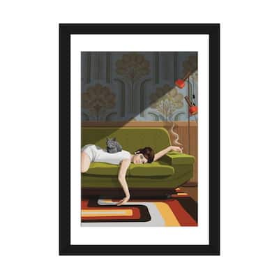 iCanvas "Waiting Game" by Artcatillustrated