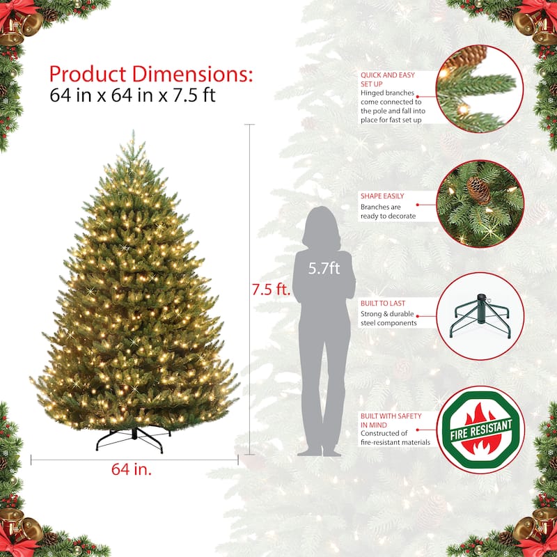 Puleo International 7.5' Canadian Balsam Fir Artificial Tree - N/A
