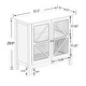 preview thumbnail 6 of 10, Sideboard Cabinet Display Buffet Storage Cabinet with Double Glass Doors