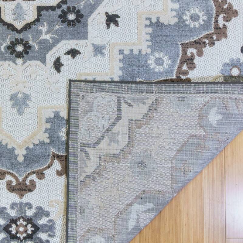 Gertmenian Kalari Modern Bold Multicolored High-Low UV Protected Polypropylene Woven Indoor/ Outdoor Area Rug Collection