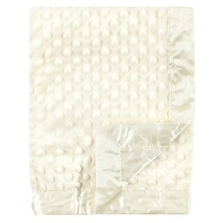 Hudson Baby Unisex Baby Plush Mink Blanket, Cream, One Size - Cream - One Size