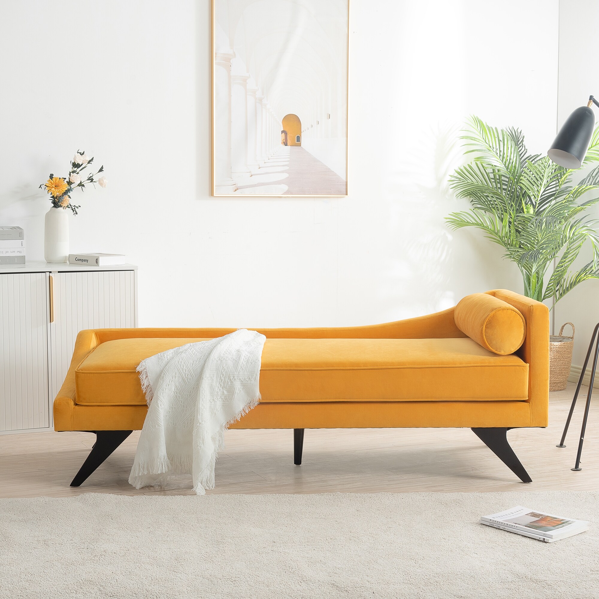 One arm best sale chaise lounge chair
