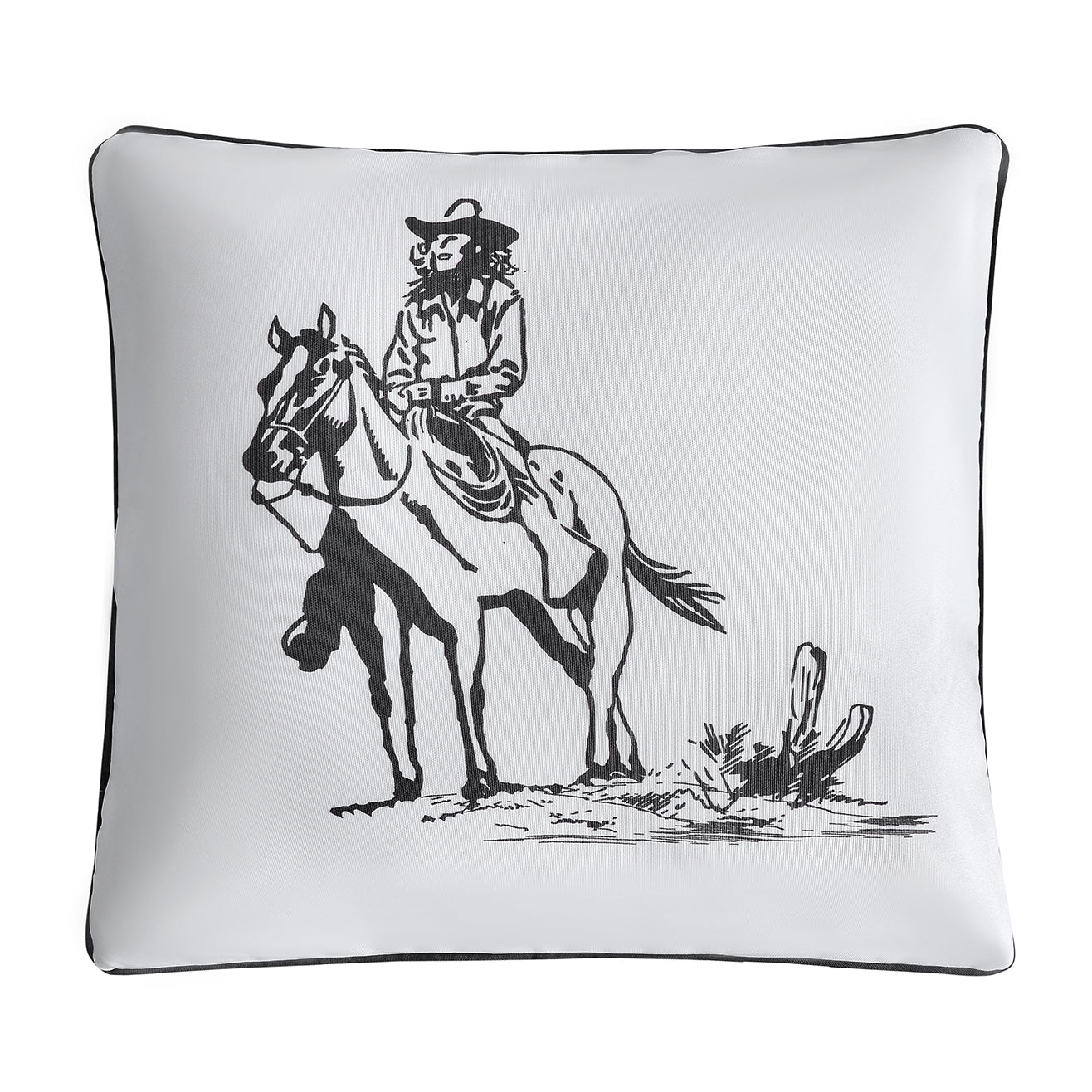 Paseo Road by Hiend Accents Brown White Running Horse Body Pillow 14 x 36