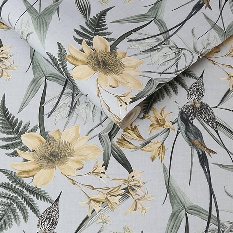 Botanic Garden Multicolor Wallpaper - N/A