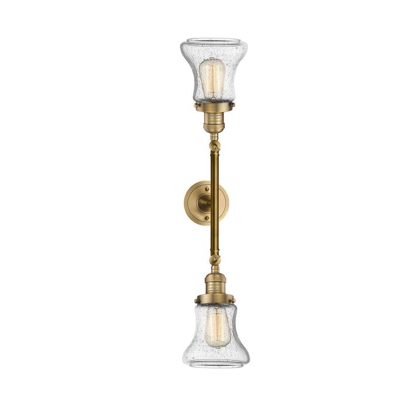 Innovations Lighting Bellmont 2 Light 24" Wide Bathroom Vanity Light - Brushed Brass / Seedy
