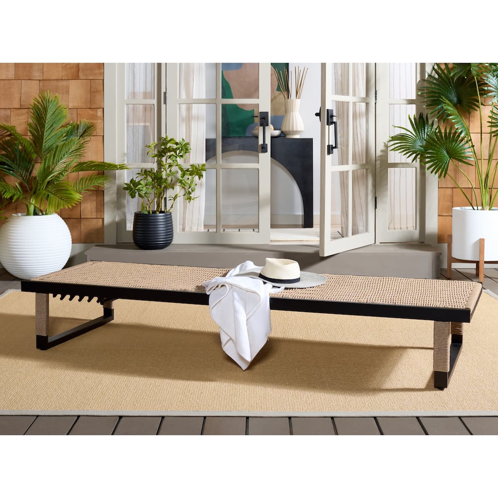 SAFAVIEH Outdoor Living Arman Lounger - 79"W x 26"D x 13"H