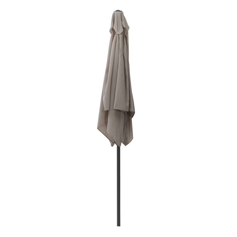 6.5ft Square Tilting Orange Patio Umbrella