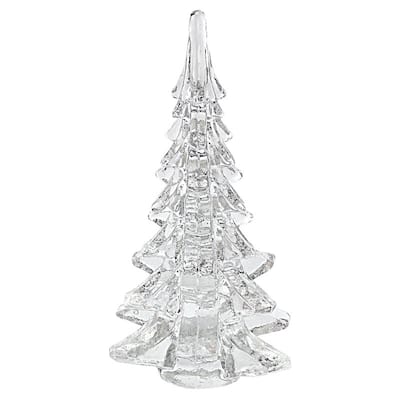 Mouth Blown Art Glass 9.25" Christmas Tree - small