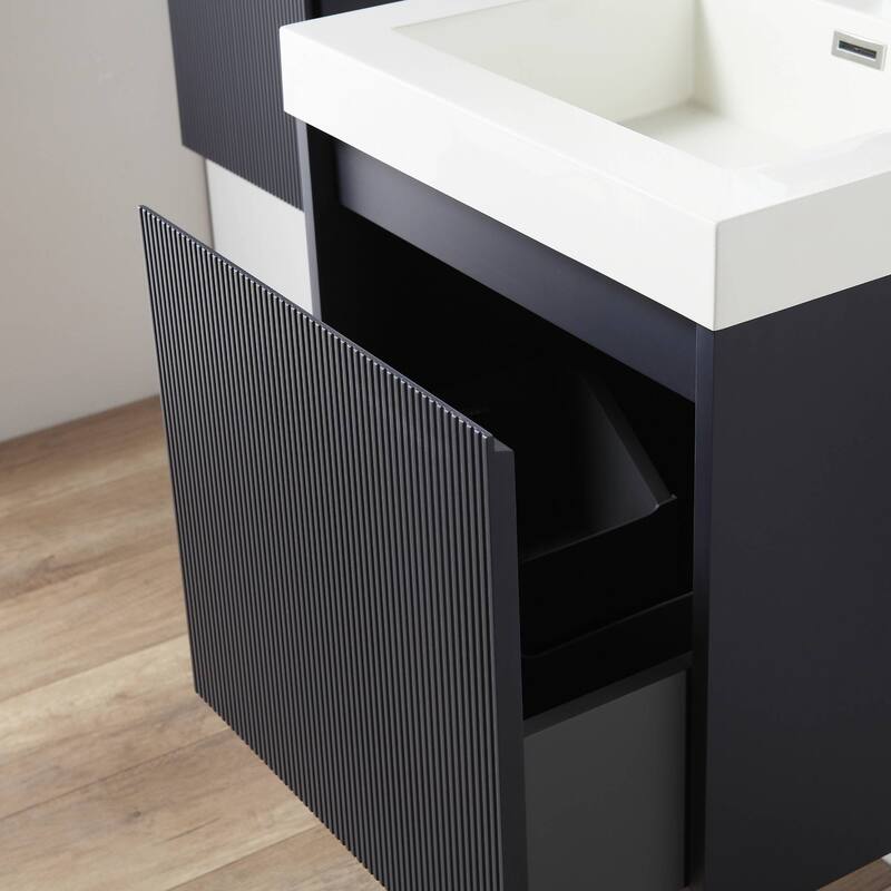 Floating Bathroom Vanity with Sink, Wall Mounted Vanity