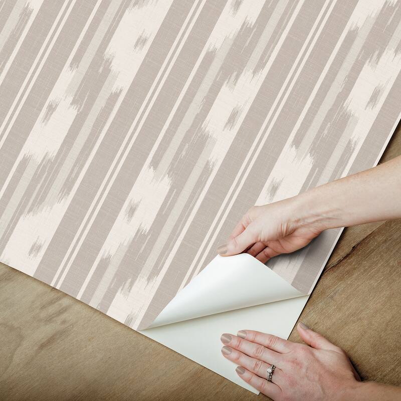 NuWallpaper Waverly Ojai Taupe Peel and Stick Wallpaper - N/A