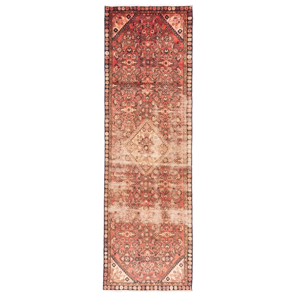ECARPETGALLERY Hand-knotted Andelz Dark Copper Wool Rug - 3'1 x 10'1