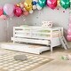 preview thumbnail 18 of 46, Modern Twin Size Low Loft Bed With Full Safety Fence,Climbing Ladder,Storage Drawers and Trundle