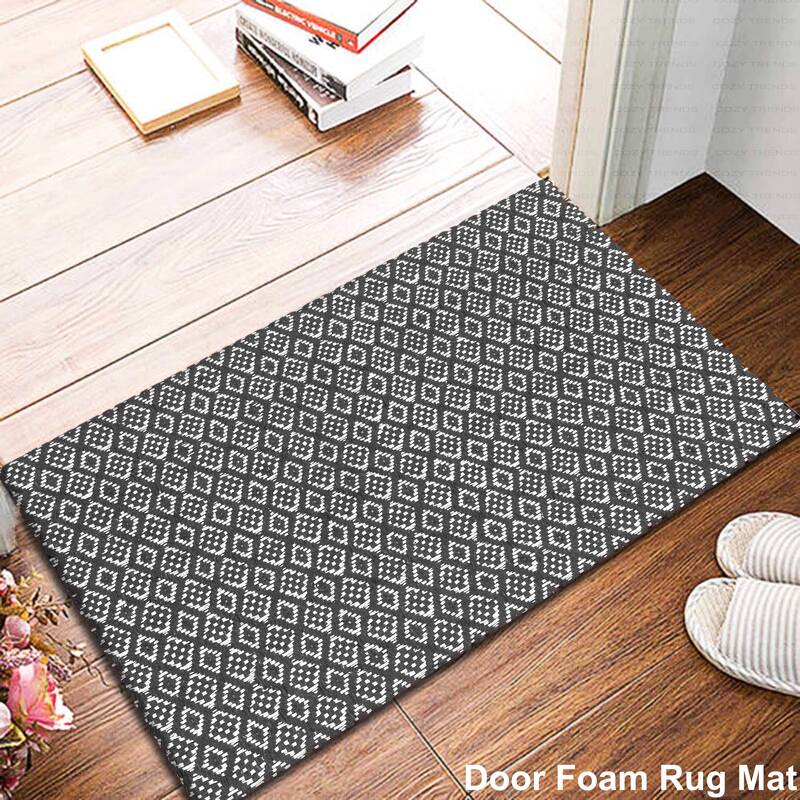 Woven Cotton Anti Fatigue Cushioned Kitchen | Doormat | Bathroom 18" x 30" Mats With Foam Backing Anti Slip - 18''x30''