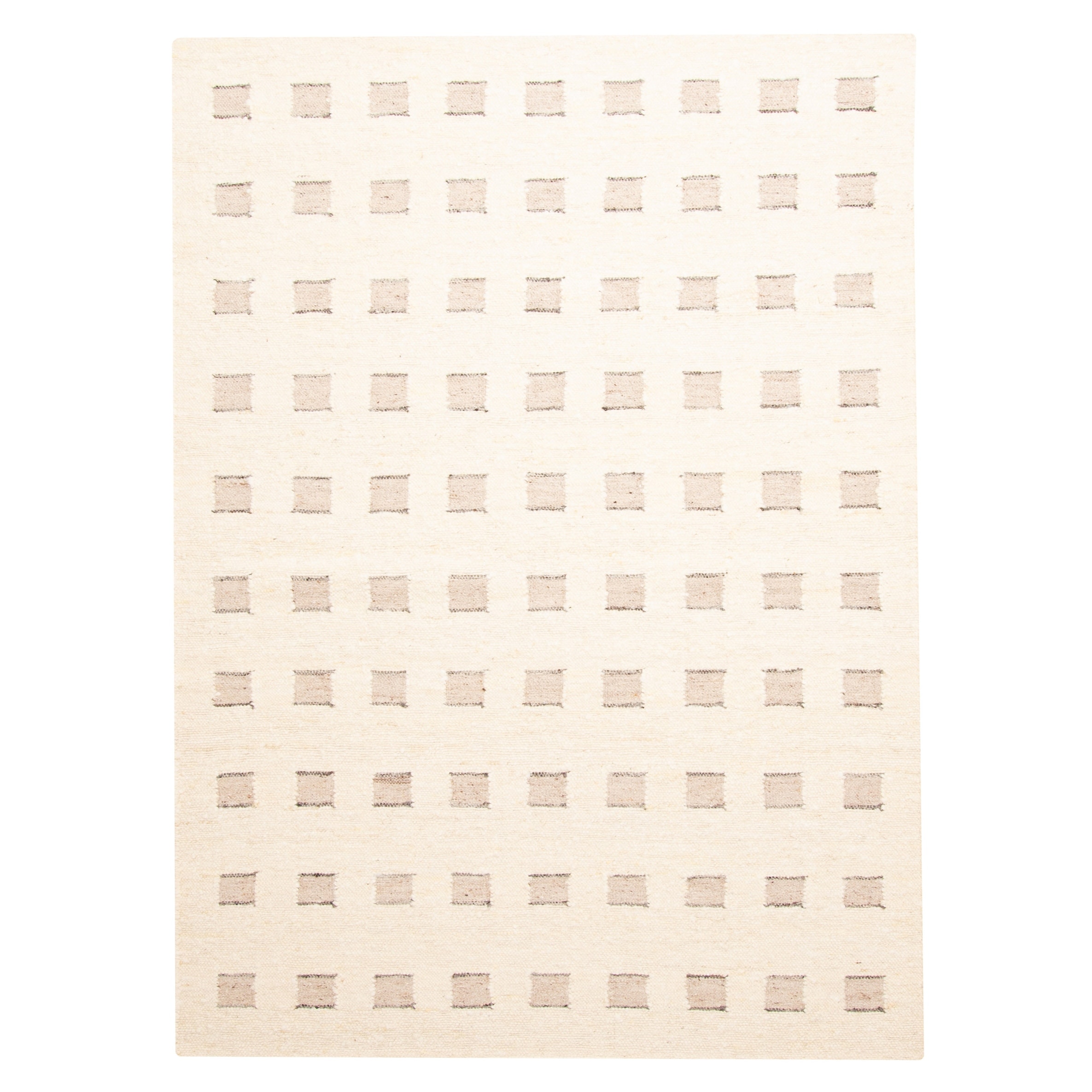 ECARPETGALLERY Braid weave Sienna Cream Wool Rug - 5'4 x 7'6