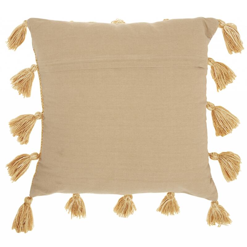 Off Tasseled Throw Pillow