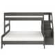 preview thumbnail 25 of 26, Max and Lily Modern Farmhouse Twin Over Full Bunk Bed With Staircase