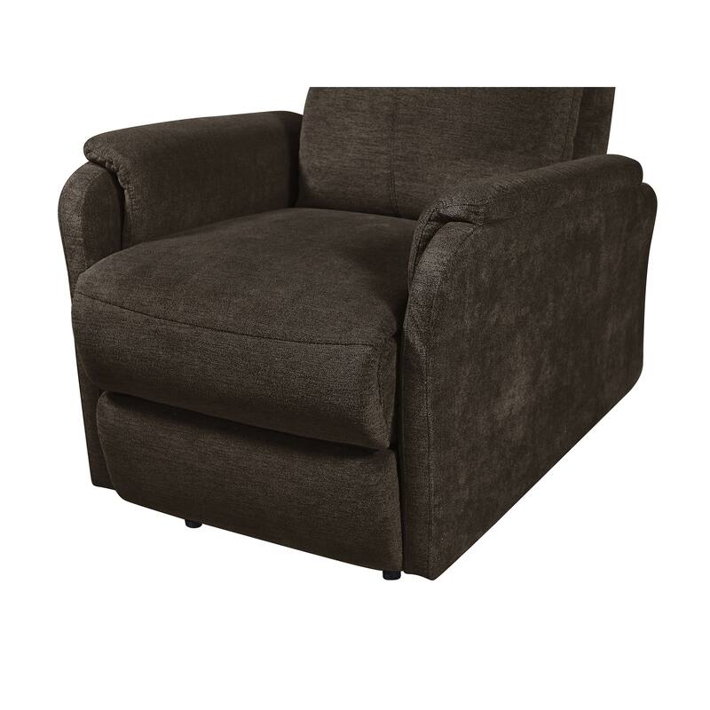 Recliner Chair with Power Recline, USB Port, Lumbar Support, and Anti-Pilling Fabric - Ideal for Small Spaces