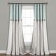 preview thumbnail 6 of 26, Lush Decor Linen Button New Window Curtain Single Panel - 108" x 40" Blue