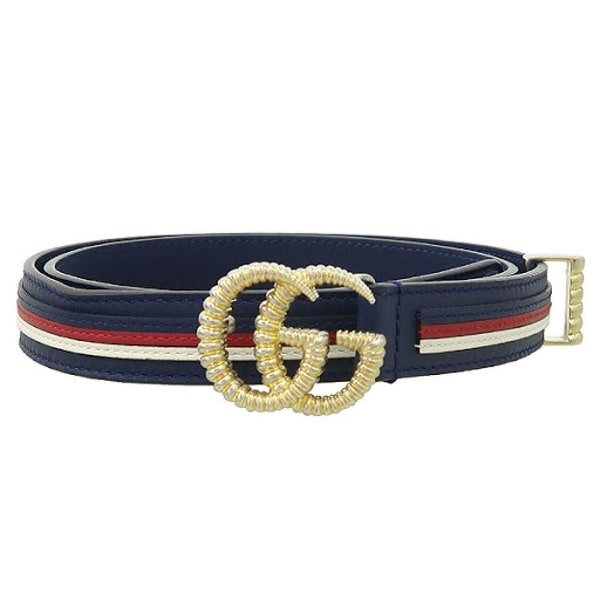 gucci blue and red stripe belt