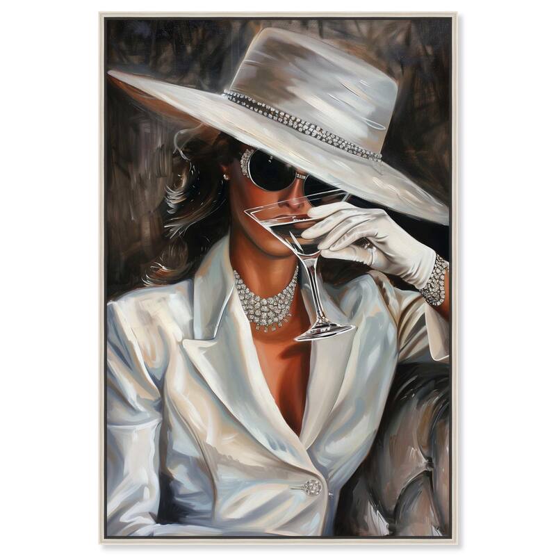 Time for a Martini Canvas by Art Remedy - Silver - 10" x 15"