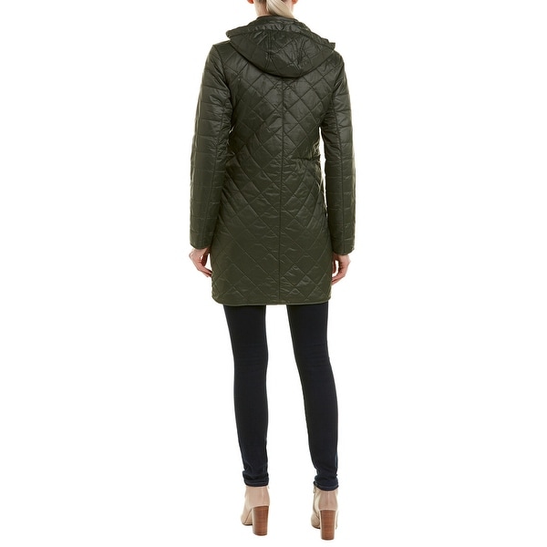 barbour greenfinch quilted packable coat